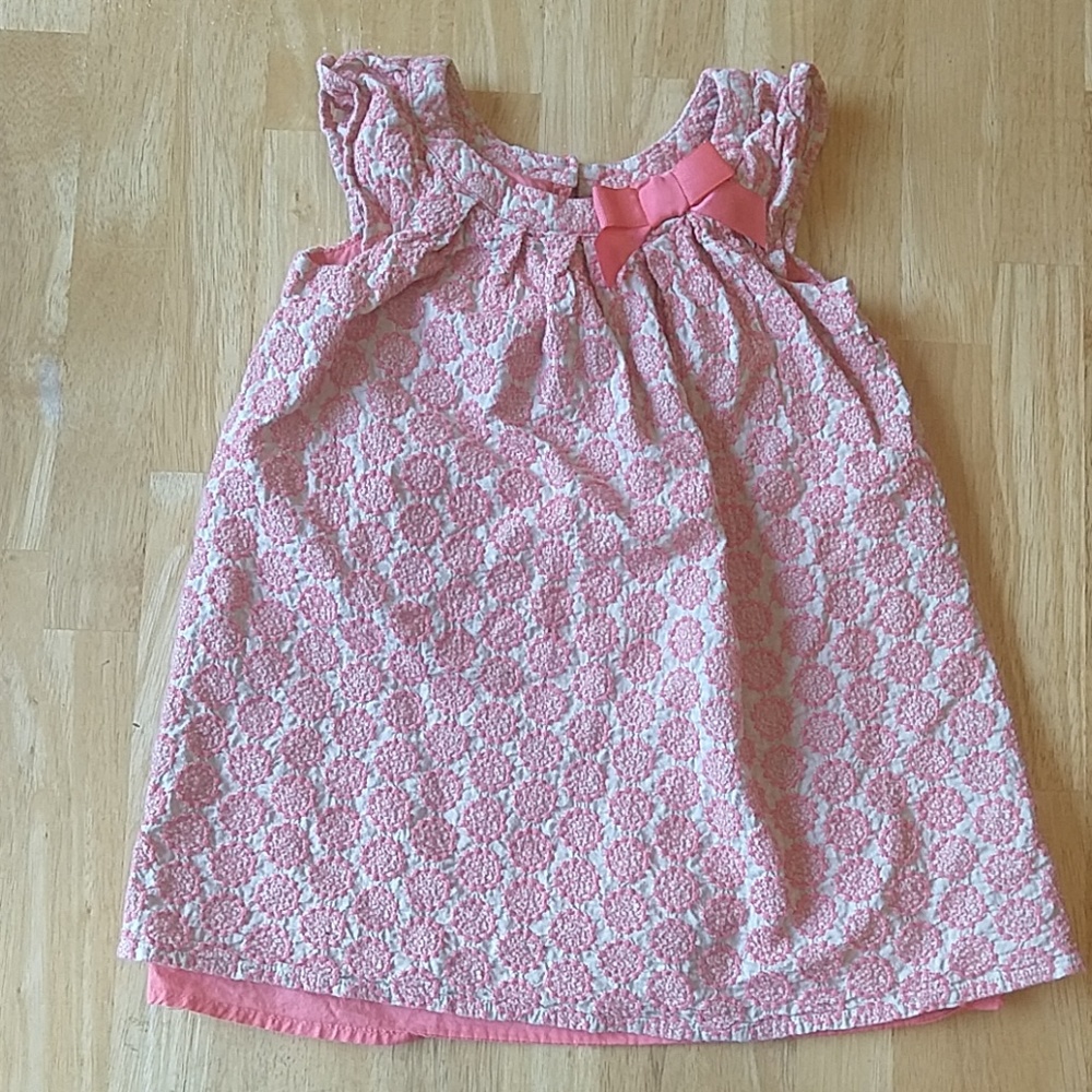 Coral and Cream Dress Cherokee 2t